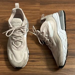 Nike Air Max 270 React Barely Rose Sneakers, Size: 11